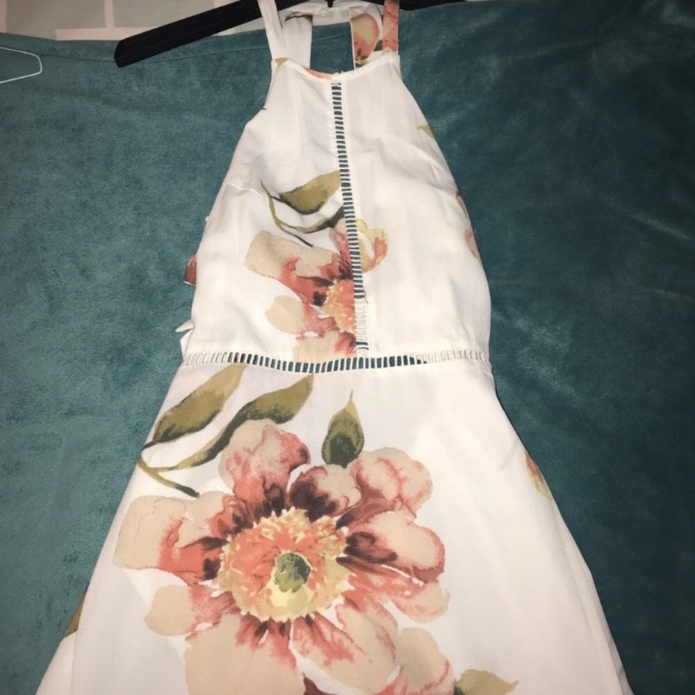 Hello Molly Floral Maxi Slit Open Back